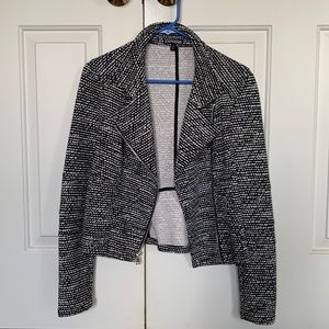 Express size small black and white jacket